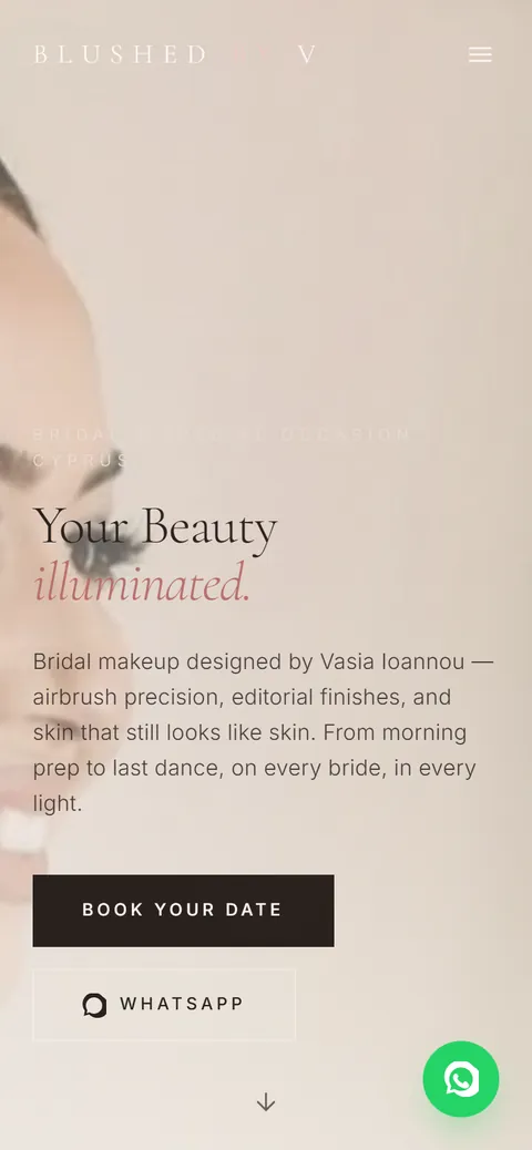 Blushed by V